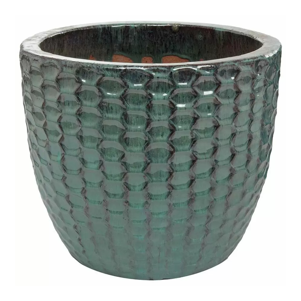 Кашпо Nobilis Marco "Ocean blue relief jar" — nobilis marco, фото в высоком разрешении, купить в Краснодаре