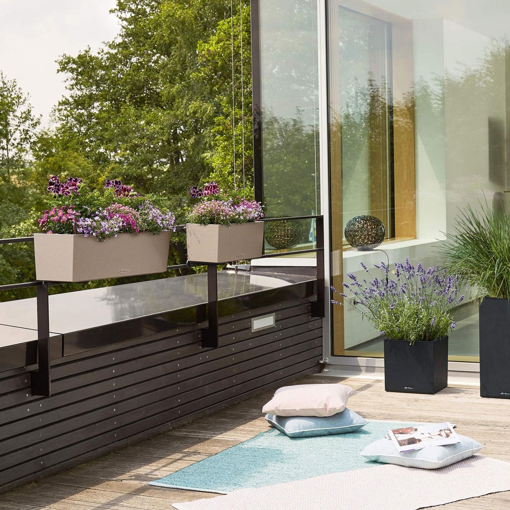 Кашпо Balconera stone 50 — фото в интерьере и реальные пропорции