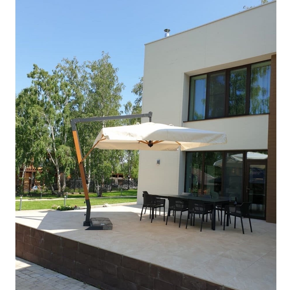 Зонт Palladio Braccio 3*4 — крупный план, фактура и текстура материала