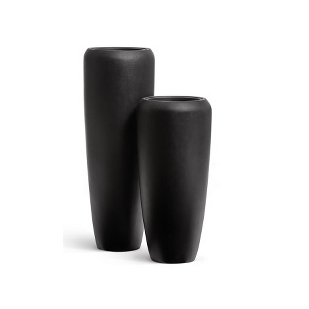 Кашпо TREEZ Effectory Black Stone Высокий конус Design Антрацит — treez, фото в высоком разрешении, купить в Краснодаре