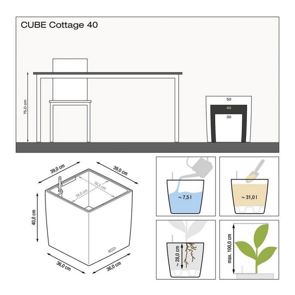15357122 Кашпо Cube Cottage