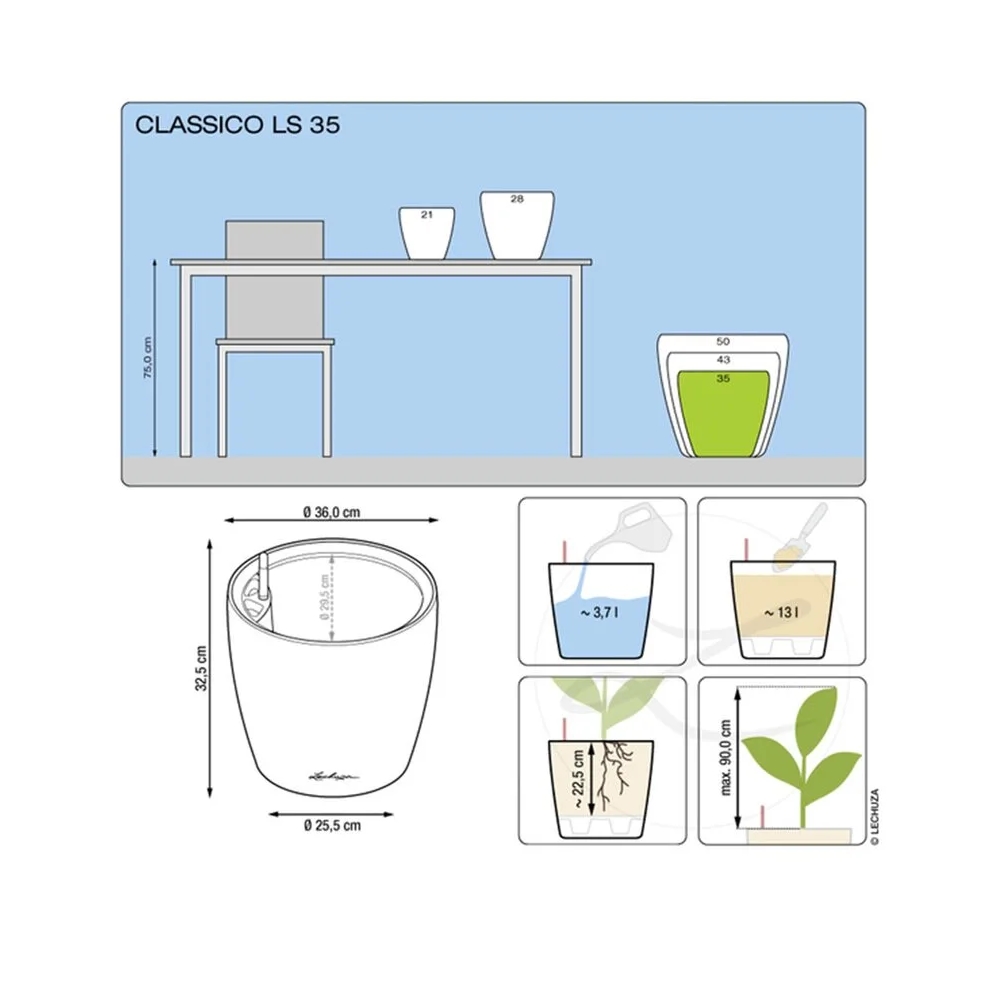 16029111135 Кашпо Classico LS