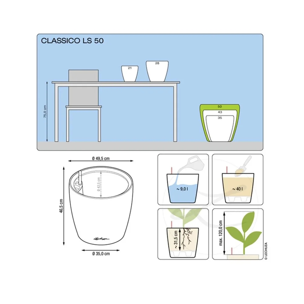 16029111150 Кашпо Classico LS