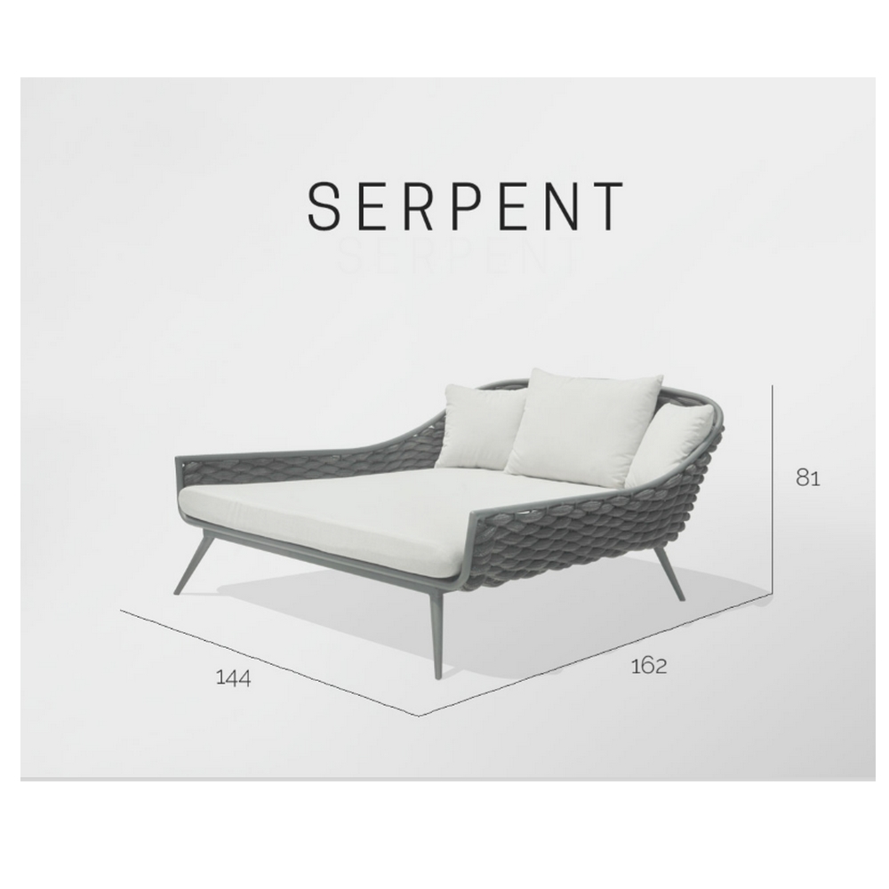 190onc2yqf2kmo43rdwjau1fberdatab SERPENT лежак-кровать, ANTHRACITE-CARBON