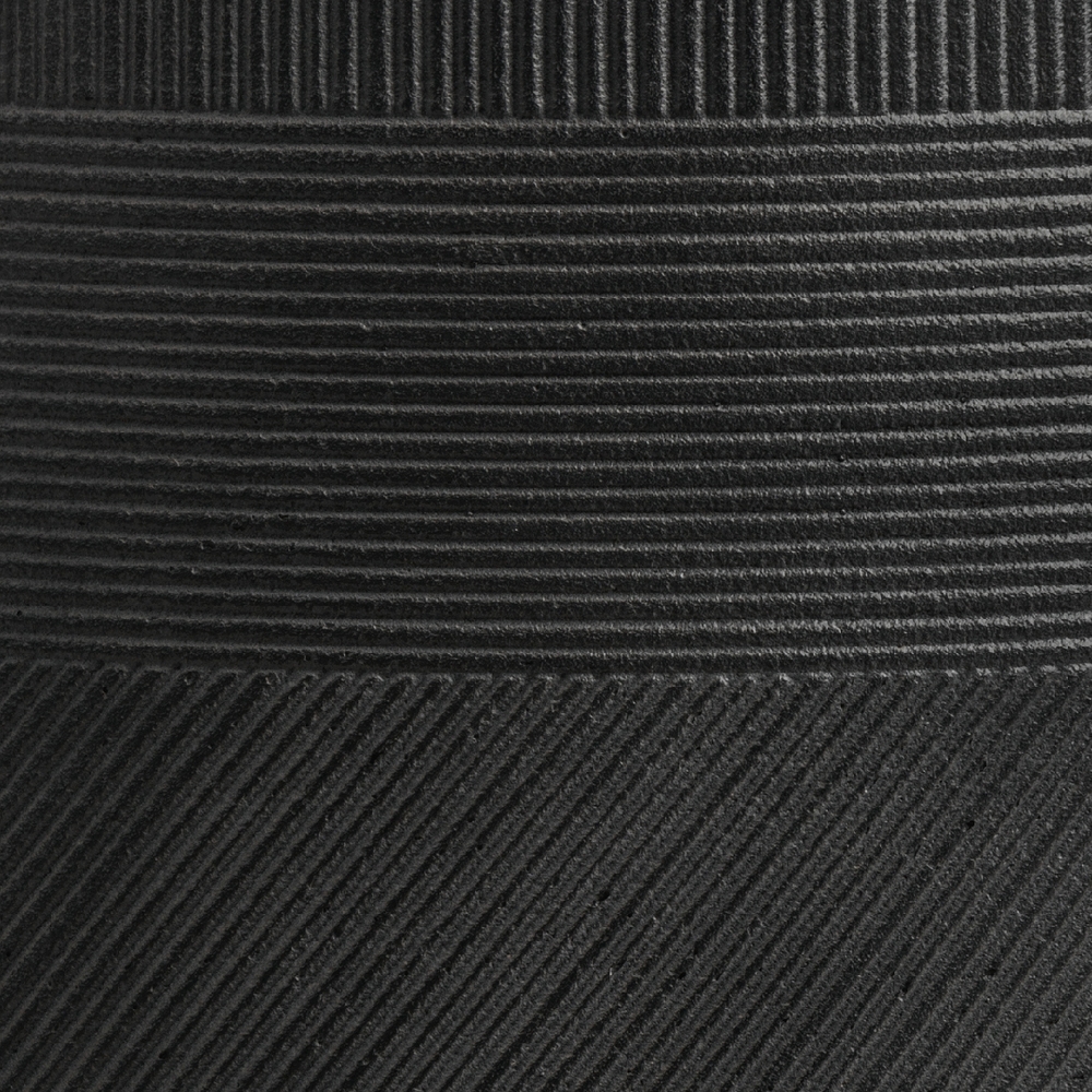 41.1020-0044-BLW-2911 Кашпо TREEZ ERGO Graphics Низкая чаша Чёрный графит