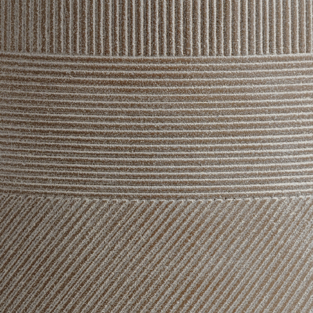 41.1020-0045-LM-7511 Кашпо TREEZ ERGO Graphics Высокая округлая чаша Капучино