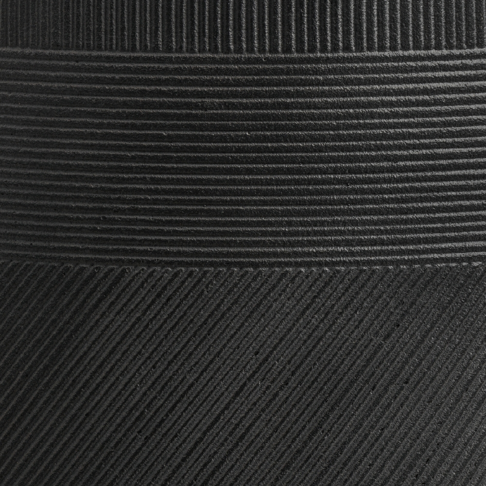 41.1020-0046-BLW-3112 Кашпо TREEZ ERGO Graphics Округлая чаша Чёрный графит