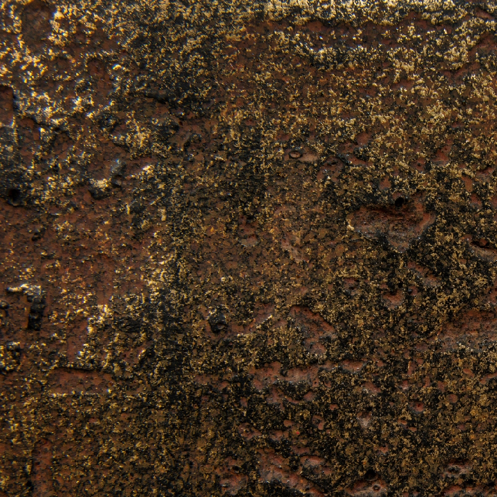 41.3321-04-073-RM-39м Кашпо TREEZ Effectory Metal Округлая чаша Rough с золотой патиной