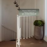 Кашпо TREEZ ERGO Graphics Высокая округлая чаша Капучино