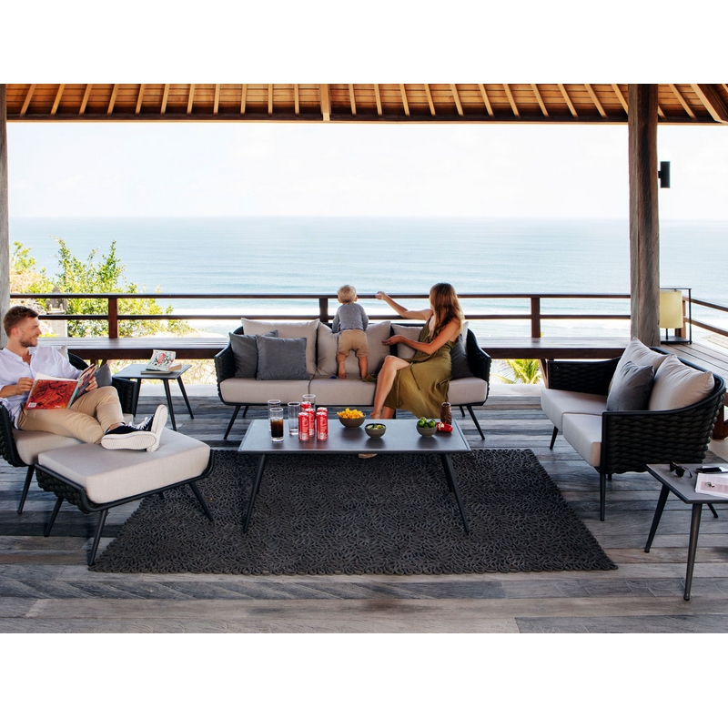 SERPENT Диван двухместный ANTHRACITE-CARBON