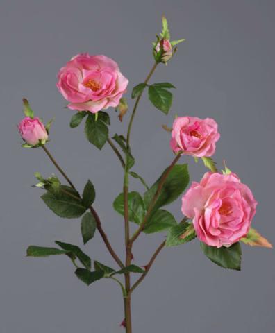 Роза Вайлд ветвь розовая 41см