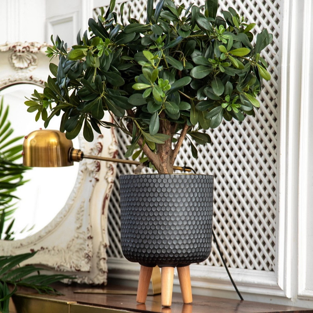 Кашпо Ханни Круглое с Подставкой