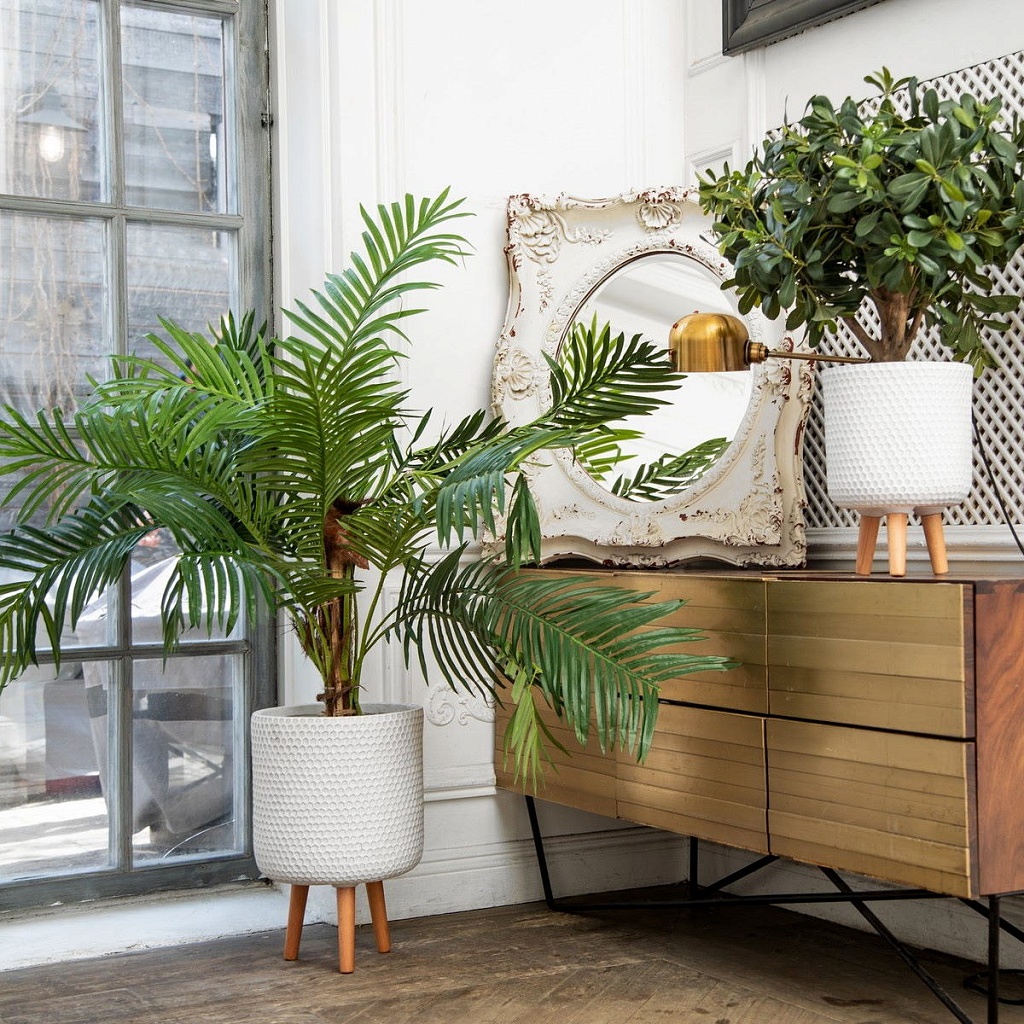 Кашпо Ханни Круглое с Подставкой