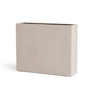 Кашпо TREEZ Effectory Beton Высокий Дивайдер Белый песок