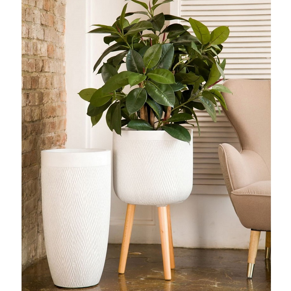 Кашпо Лотус Высокое Круглое