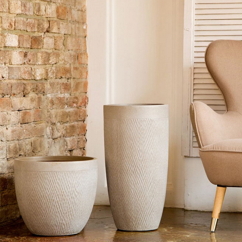 Кашпо Лотус Высокое Круглое