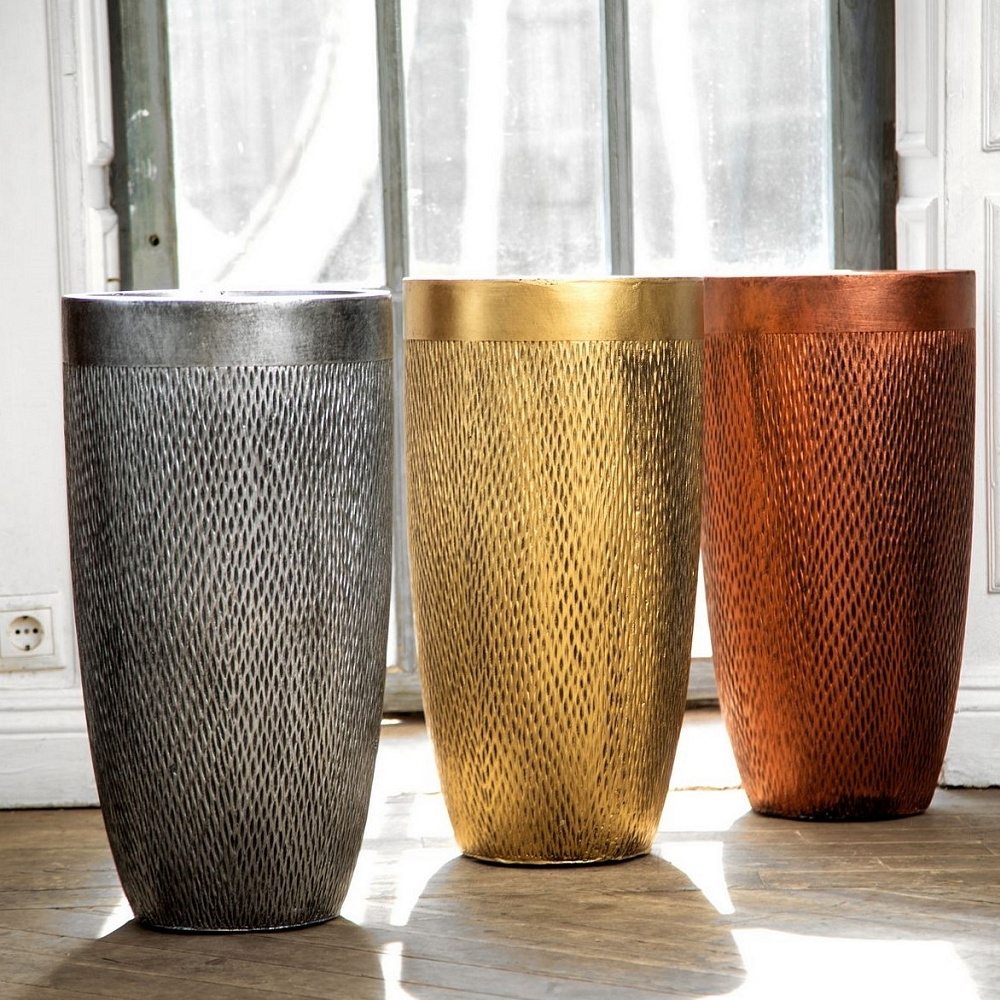 Кашпо Лотус Высокое Круглое