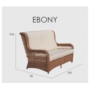 EBONY Двухместный диван