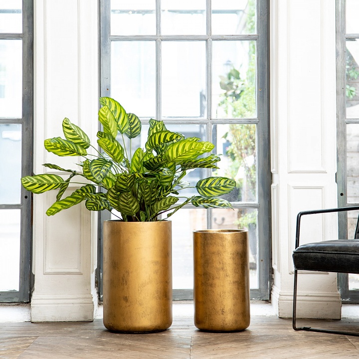 V-XMAS-SLV-323 Кашпо Крисмас Высокое цилиндр