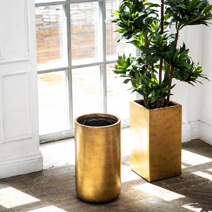 V-XMAS-SLV-324 Кашпо Крисмас Высокое цилиндр