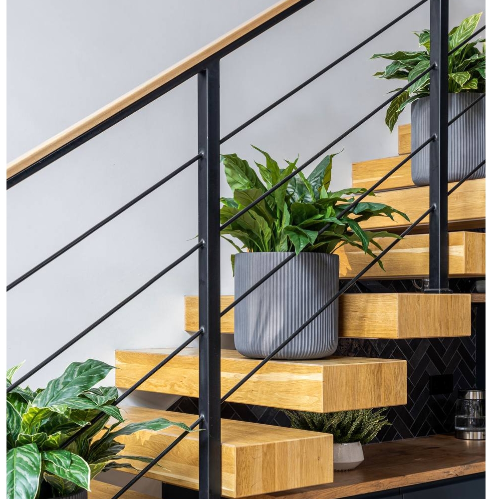 1 Кашпо Treez Ergo Jet Цилиндр Дымчато-серый бетон