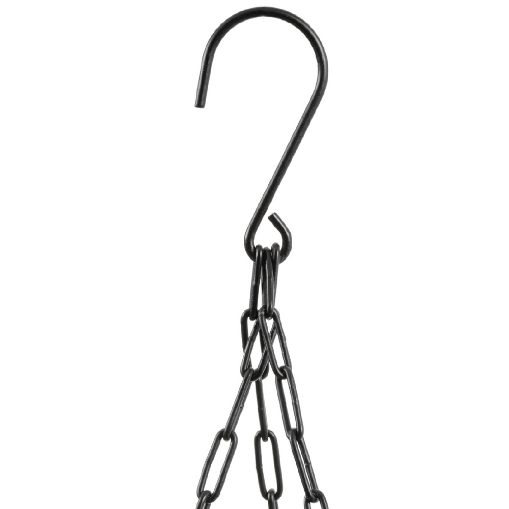 41.33-02-22-077-GR-27vvv Кашпо TREEZ Effectory Beton Чаша подвесная на цепочках Тёмно-серый бетон