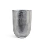 Кашпо TREEZ Effectory Metal Высокий конус-чаша Серебро