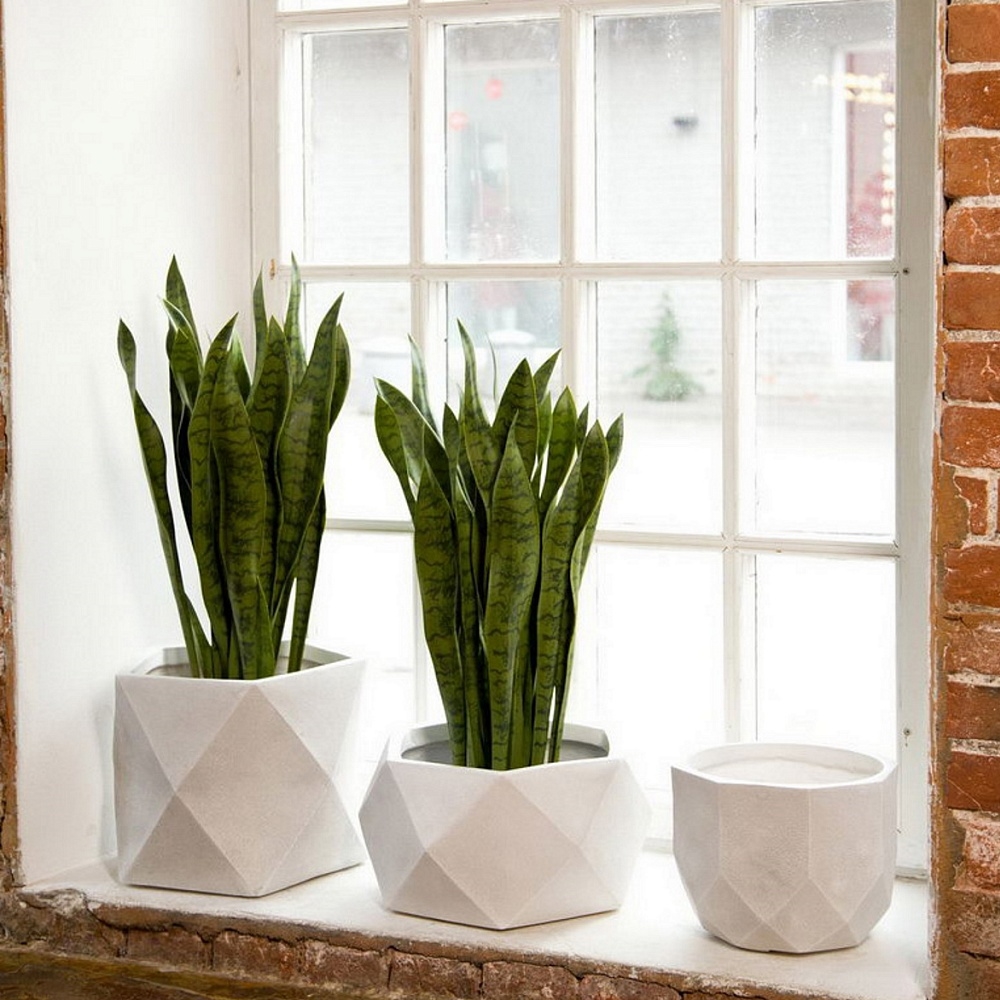 DROUND23-AW2 Кашпо Геометри Круглое