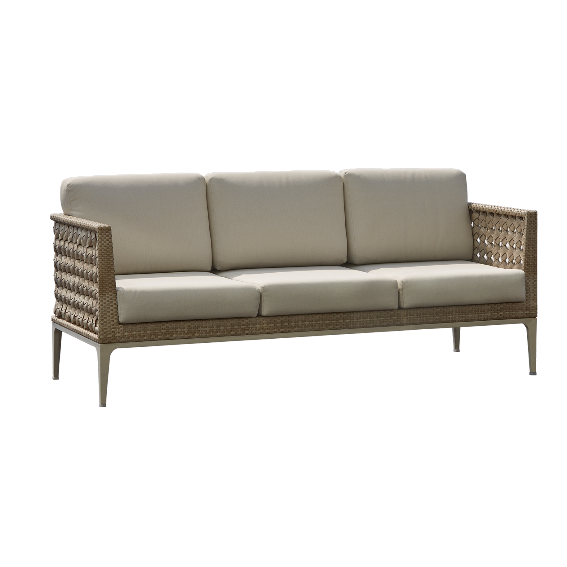 23063_SH HEART Диван трехместный (ножки оплетены)