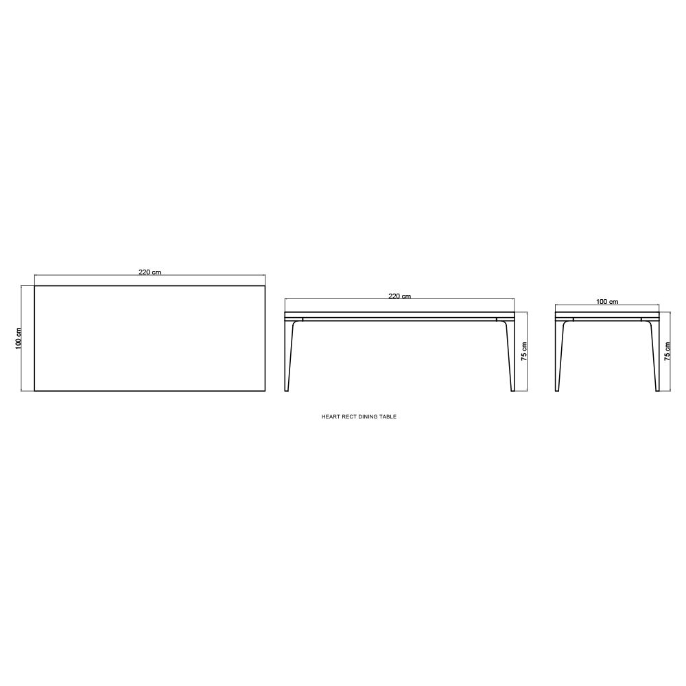 23065_12 HEART Стол обеденный 160см (ножки оплетены)