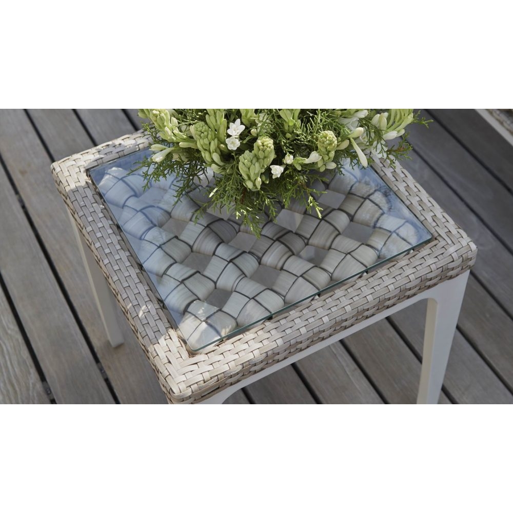 23065_SH1234 HEART Приставной стол (ножки оплетены)