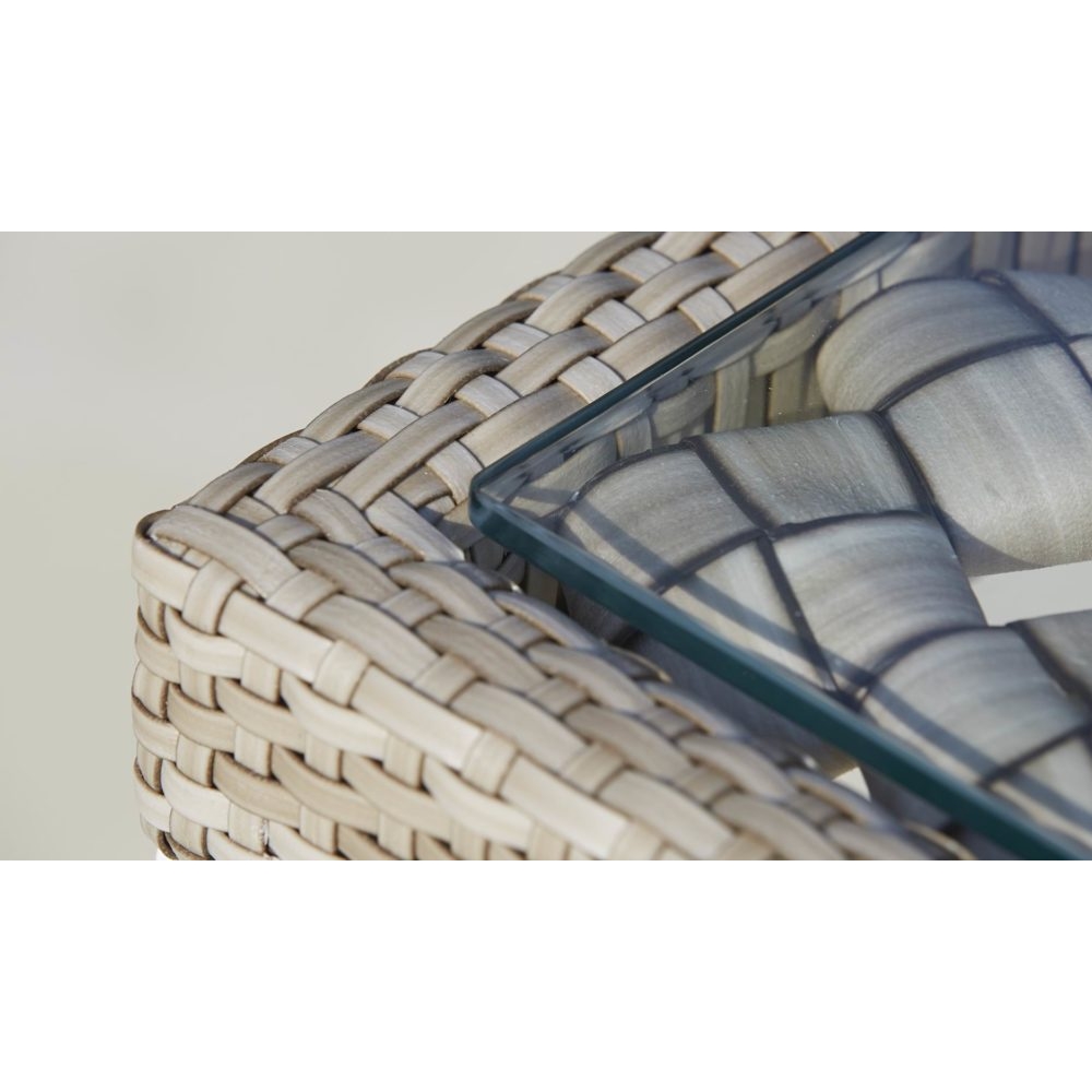 23065_SH123441 HEART Приставной стол (ножки оплетены)