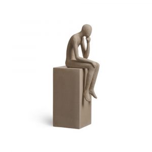 Скульптура TREEZ Effectory Philosopher's Stone Размышления о жизни Белый песок