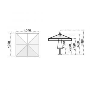 Зонт Leonardo Telescopic 4*4