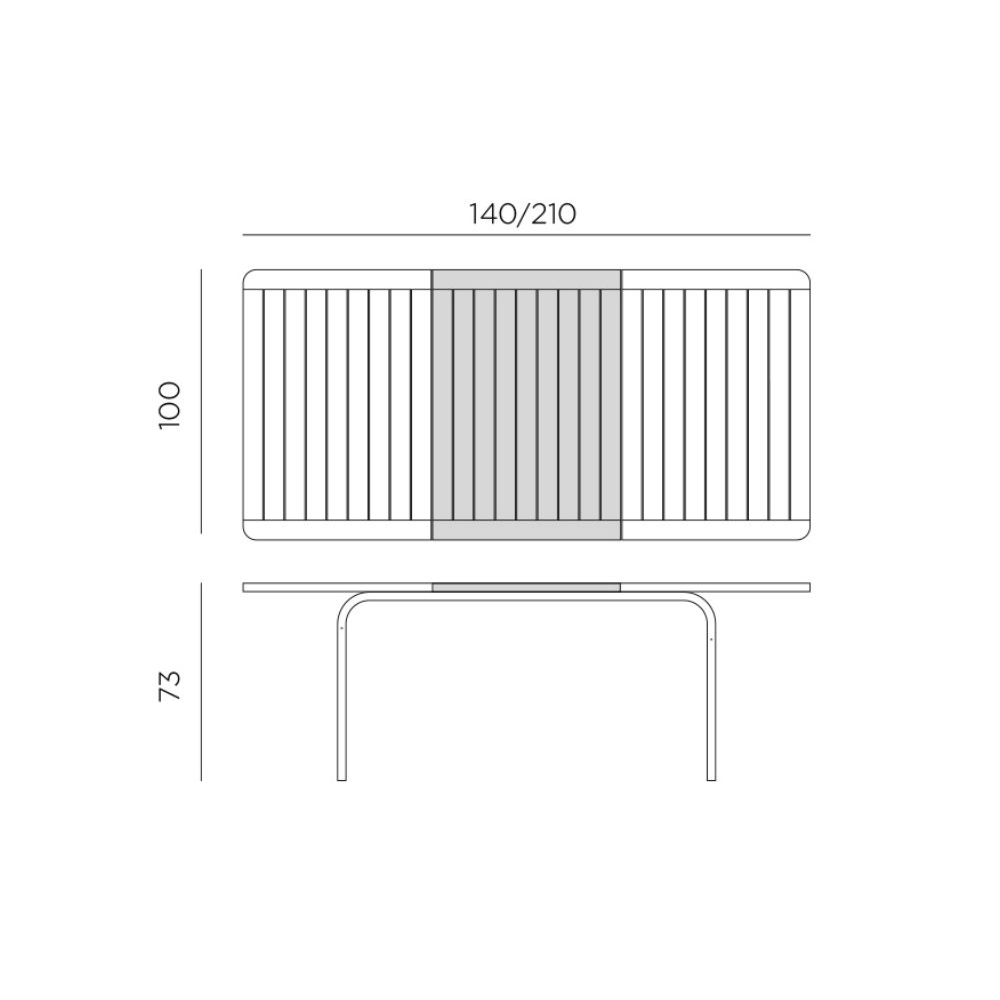 4275202000 Стол Alloro 140 Extensible