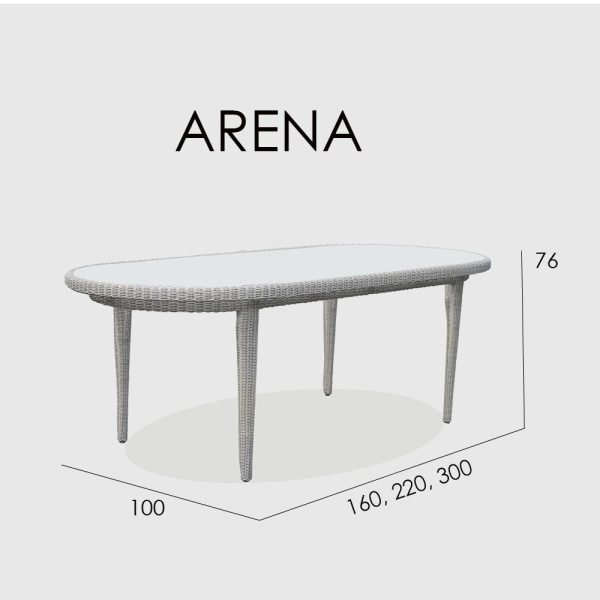 ARENA стол овальный 160 см — изображение 2
