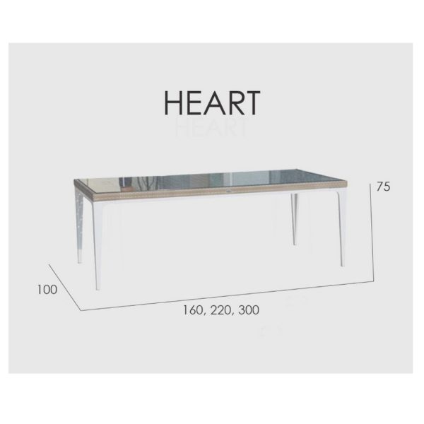 HEART Стол обеденный 160см — изображение 6