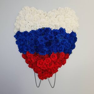 Венок ритуальный флаг России