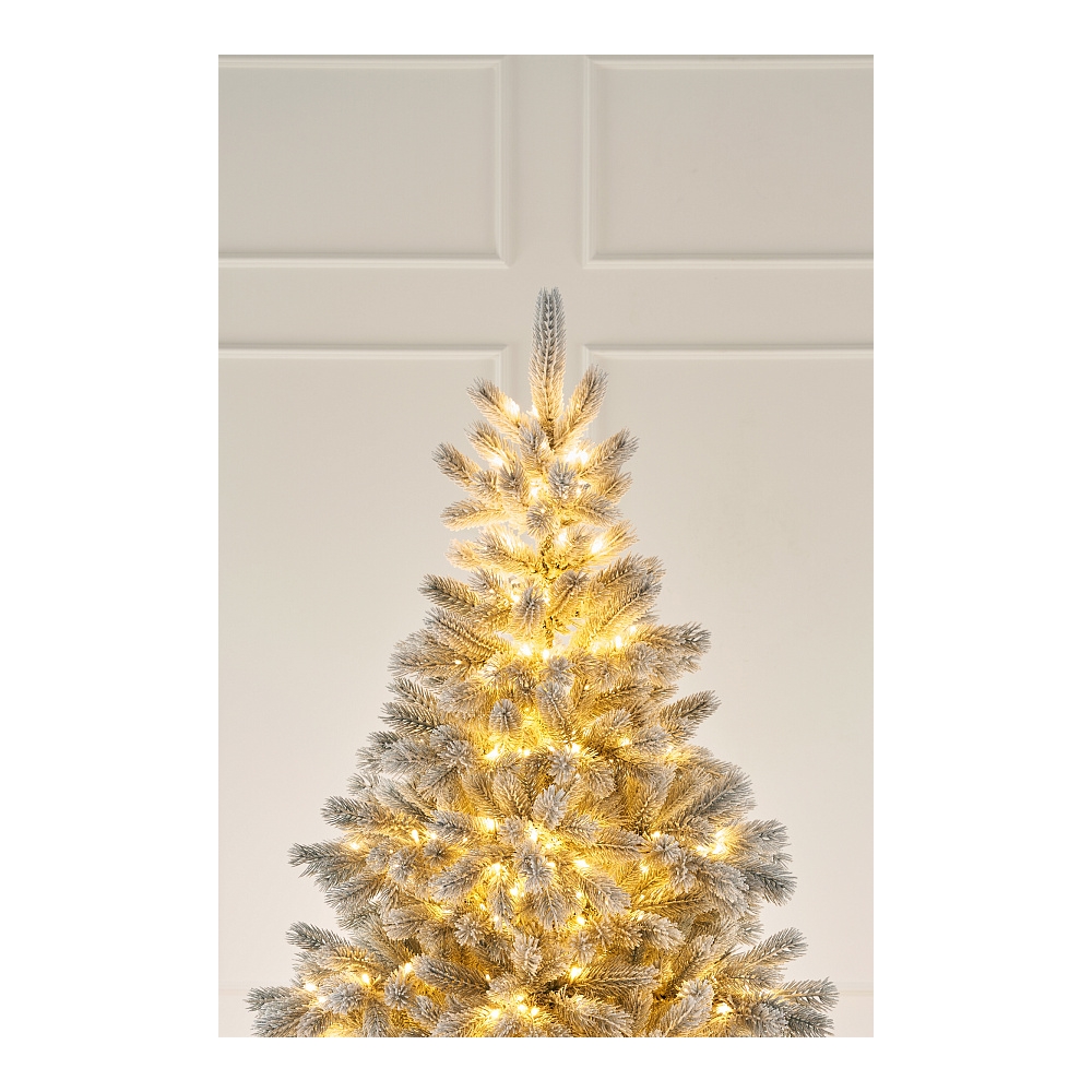 монблан1 Новогодняя елка с гирляндой в зеленом дворике